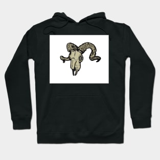 Petrified Ram Skull Hoodie